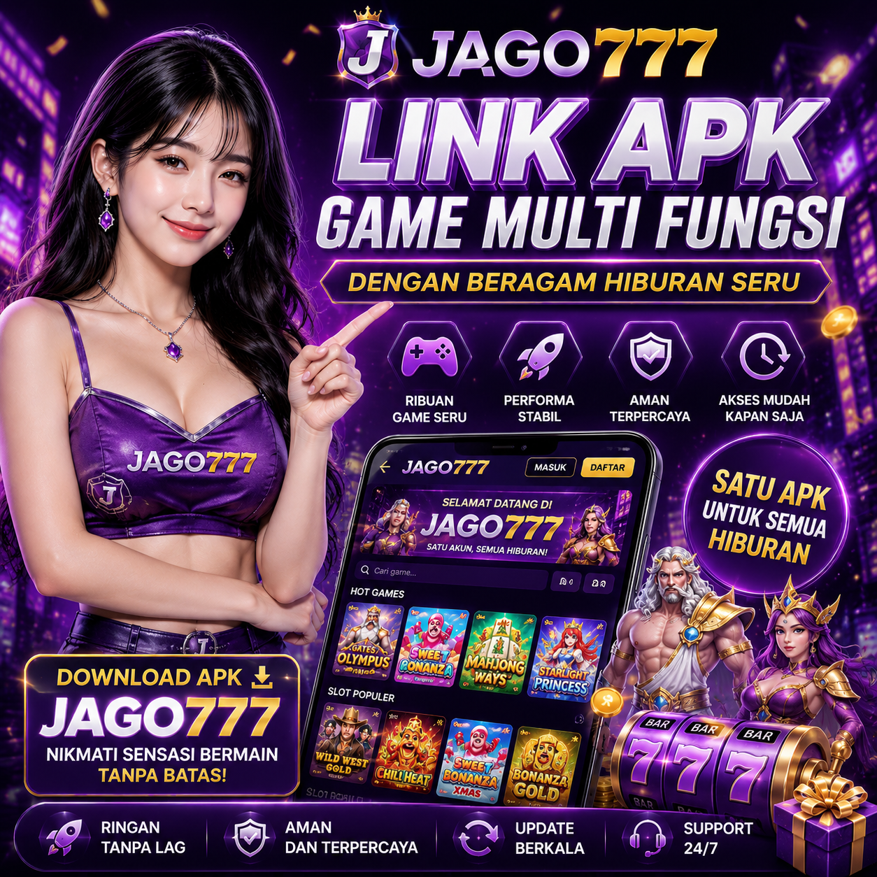 JAGO777: Aplikasi Hiburan Multi Fungsi Dengan Beragam Game Populer